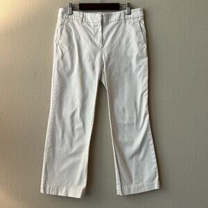 Ann Taylor Petit Devin Fit Pants in White, Size 0P